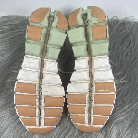 On Running Cloudflow Womens Size 9 Shoes White Green Athletic Running Sneakers - Picture 7 of 10